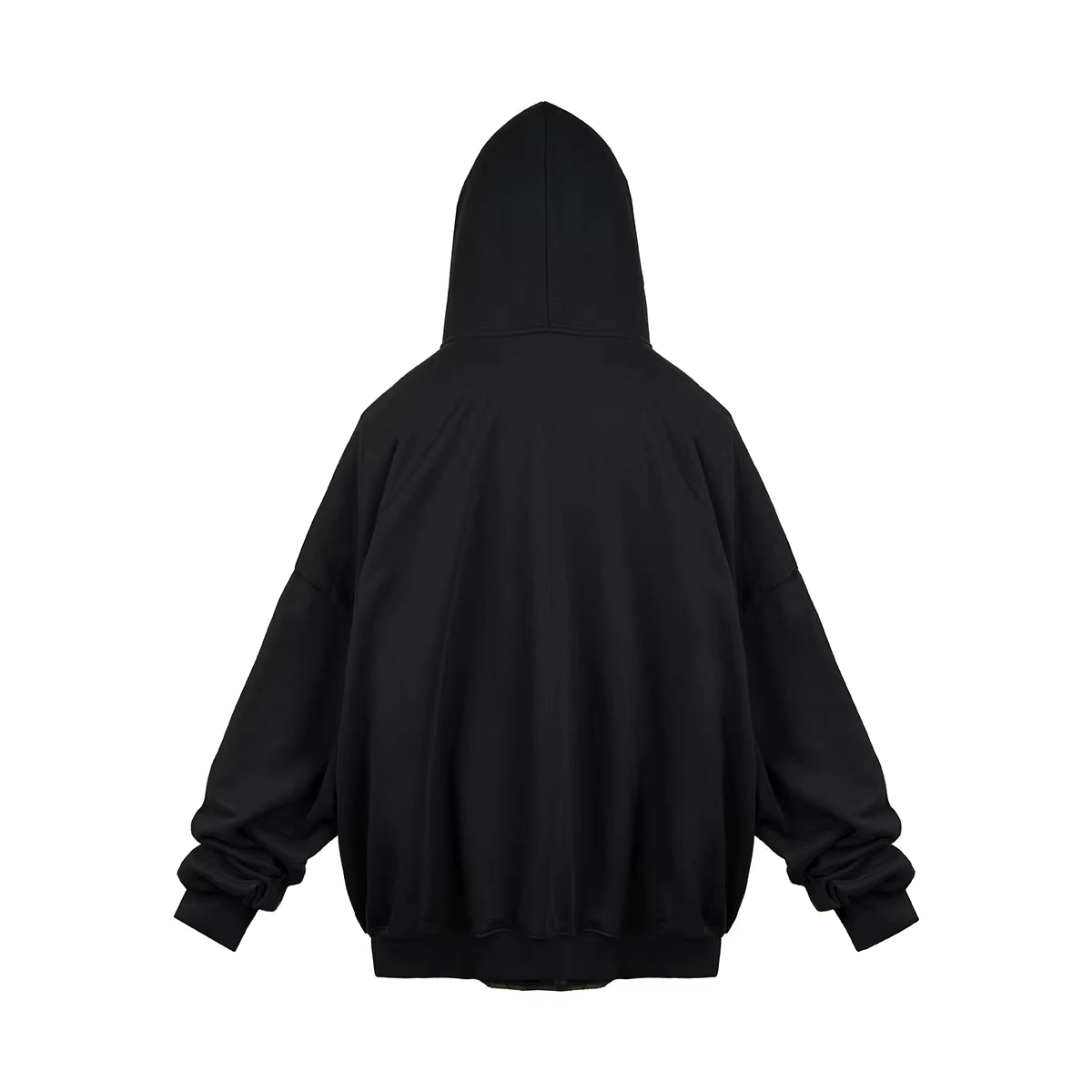 Streetwear Contrast Color Fake Two Pieces Shirts Jacket for Men and Women Patchwork Loose Casual Windbreaker Hooded Coat