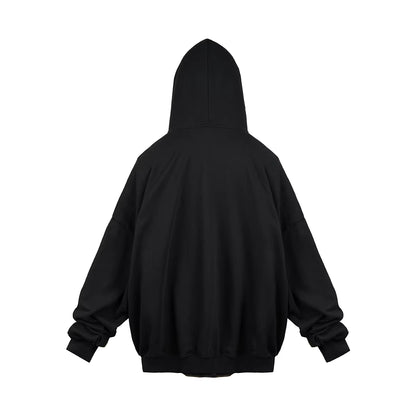 Streetwear Contrast Color Fake Two Pieces Shirts Jacket for Men and Women Patchwork Loose Casual Windbreaker Hooded Coat