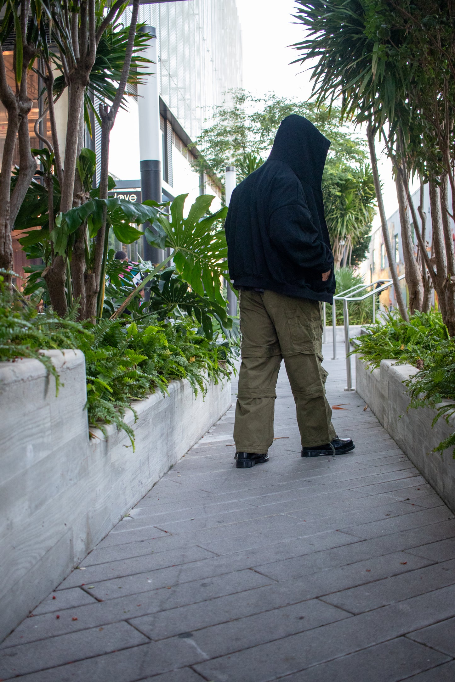 Contrast Layered 2 Piece Flannel Hoodie